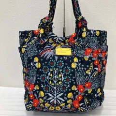 1130　MARC BY MARC JACOBS 　マークバイマークジェイコブス　花柄　トートバッグ　ハンドバッグ　肩がけ　大容量　刺繍　A4サイズ収納可能