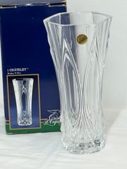 未使用】【匿名発送】クリスタル・ダルク プレミオ 花瓶 28cm フランス