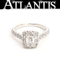 [Hiroo Store] Excellent Condition Graff Constellation Emerald Cut Diamond Ring, Size 10.5, D0.57ct, D VS1, K18WG, Approx. 3.6g [18624]
