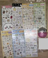 ちいかわ サンリオ コラボ 自分ツッコミくま クリア ステッカー