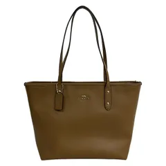 COACH(コーチ) トートバッグ シティジップトート F58846 ライトブラウン レザー