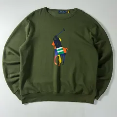 POLO ポロ ラルフローレン ビックポニー ミリタリー カーキ スウェット