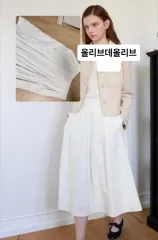 OLIVE des OLIVE オリーブ デ オリーブ 白 ロング丈スカート