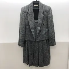 40 フォーマル セットアップ スカート ツイード プリーツ SGAW26-1027