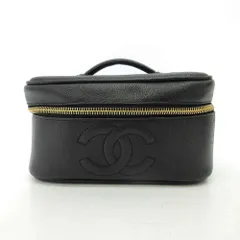 シャネル バニティバッグ ブラック 化粧ポーチ ABランク A01997 中古