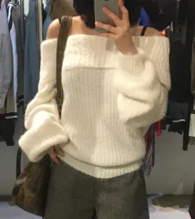 ヘビーショッピンモール白オフショルダー