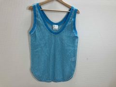 SPECIAL 1 編みシャツ メッシュグリーンタンクトップ レゲエ 