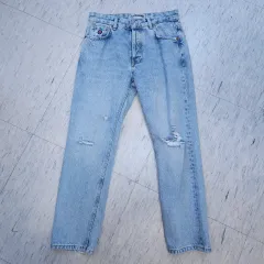 ザラ ダメージ レディース デニム パンツ 26