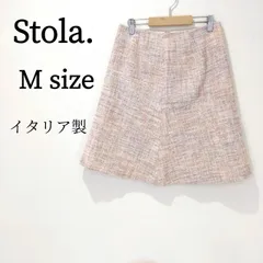 Stola. ストラ レディース スカート ミニスカート 台形スカート ハイウエスト トラペーズ ミニスカ ミニ丈 ショート丈 M