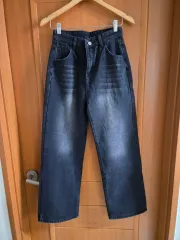 (新品) ウォッシュがかわいい ワイド 起毛パンツ(M)