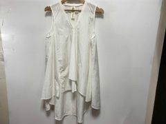 美品》nagonstans ナゴンスタンス バックリボンブラウス ネイビー 