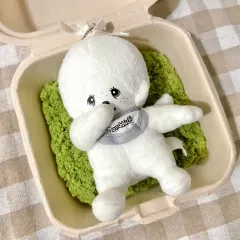 (レア) クラシック 白 モンチッチ ぬいぐるみ キーホルダー