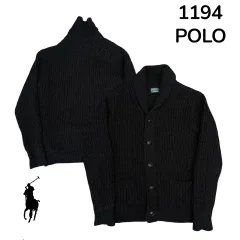 ポロ ラルフ ローレン ニット ジャケット ブラック M
