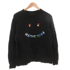 ピーエスポールスミス PS Paul Smith トレーナー スウェット 長袖 ロゴプリント L 黒 ブラック /FF ■GY61