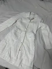 ブラックホールジェイ ツイード ONE PIECE アイボリー デートコーデ 冬コーデ