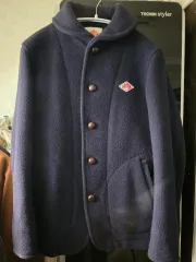 ダントン(Danton) ウール ショールカラー ジャケット ネイビー (38)