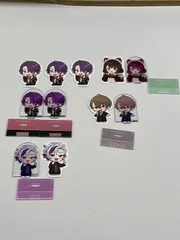 【N5-24】△ にじさんじ　チョコエッグ　アクスタ&ステッカー渡会雲雀　不破湊　加賀美ハヤト　戌亥とこ　まとめ売り　11点セット