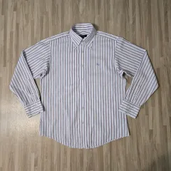 100) バーバリー ブラックレーベル ストライプ 長袖 シャツ
