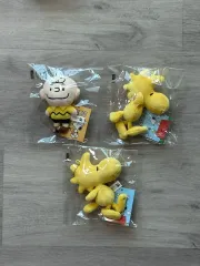 新品 SNOOPY チャーリー・ブラウン + ウッドストック キーホルダー ぬいぐるみ セット