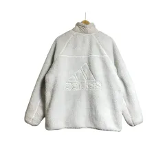 アディダス ビックロゴ フリース リバーシブルジャケット アウター