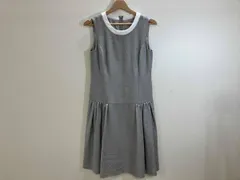 foxey フォクシー DAISY LIN for FOXEY ノースリーブ膝丈ワンピース ノースリーブワンピース ワンピース グレー 38