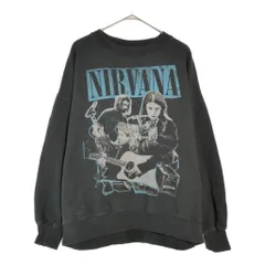 American Eagle アメリカンイーグル NIRVANA ニルヴァーナ スウェット バンド ブラック(メンズ M)中古 古着 X6361のサムネイル