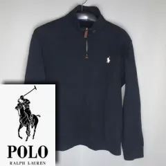 POLO RALPH LAUREN/メンズ100/秋冬用ハーフジップラウンドTシャツ/ヴィンテージ185