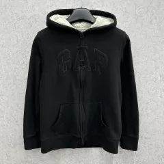 90 ギャップ レディース 裏地 フリース 必須アイテム フーデッド ジップアップ
