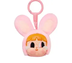 POP MART クライベイビー x パワーパフガールズ シリーズ キーホルダー うさぎ ブロッサム (開封 ボックス)