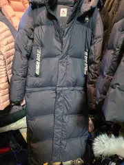 ルコックスポルティフ ダウンジャケット ロング丈 ブラック レディース