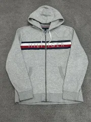 Tommy Hilfiger グローバル ロゴ フード ジップアップ ジャケット