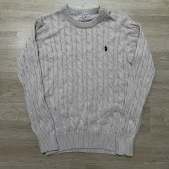 U S ポロ ケイブル ニット セーター