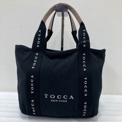 TOCCA ブラック トートバッグ パール装飾 - メルカリ