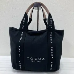 1206 TOKKAトッカ　ブラックキャンバストートバッグ　ハンドバッグ　ミニバック　カジュアル　シンプル　通勤　通学　綺麗めのサムネイル