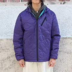 (新品) ブラブアウトフィッター リバーシブル プリマロフト フード パープル/ターコイズ