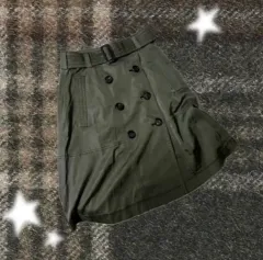 ヴィンテージ コーデ カーキ バックル スカート ソンガーデンパーティー MIRAI（ミライ） クリップ ably