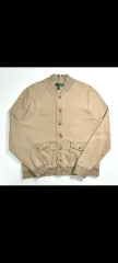 ポロ ローレン ラルフローレン ベージュ カーディガン ニット large オールドスクール レトロ レア