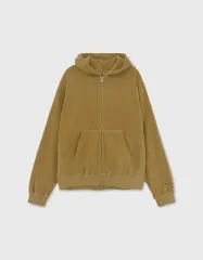 Heritage floss camel フードジップアップ L