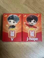BTS（防弾少年団・バンタン）マクドナルド TinyTAN ハッピーセット ジェイホープ（J-HOPE・ホソク・ホビ） ヴィ（V・テヒョン・テテ） トレカ アルバム メモリーズ ぬいぐるみ