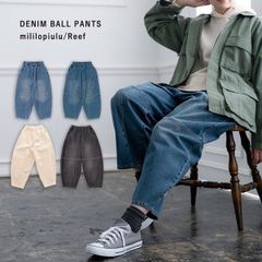 メデル デニムガウチョパンツ ワイドパンツ アメカジ ゆったりパンツ