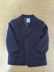 キッズ用 ネイビー色 スーツジャケット (18-24ヶ月)