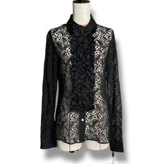 【MSGM 】ハート柄 レース ハイネック 長袖ブラウス新品タグ付 MSGM 】ハート柄 レース ハイネック 長袖ブラウス新品タグ付 - メルカリ