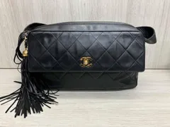 CHANEL マトラッセ ラムスキン フリンジ付き チェーンショルダーバッグ シャネル 