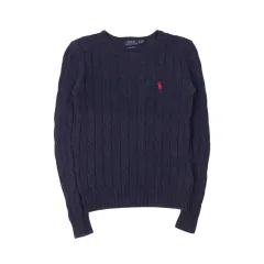 POLO RALPH LAUREN ポロラルフローレン ウィメンズ ネイビー ケーブルニット