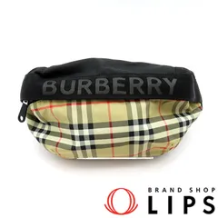 バーバリー ノバチェック ウエストバッグ 8026557 ナイロン/レザー レディース ウエストバッグ ブラウン  美品 【中古】