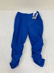 送料無料★PLUSIV 美肌4種★ストレッチパンツ　ボトムス★青★サイズ38  #80325sj140