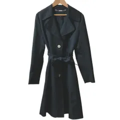 良品 ESCADA エスカーダ ベルテッド チェスターコート サイズ34 ブラック レディース 古着 中古 USEDのサムネイル