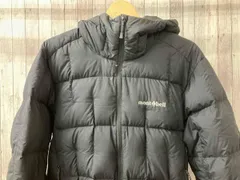 mont-bellモントベル ダウンジャケット ブラック 1101673 ネージュダウン サイズM ドローコード有り
