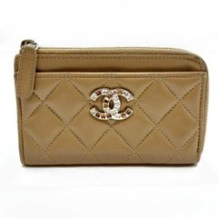 新品【鑑定品】 シャネル マトラッセ フラグメントケース L字 