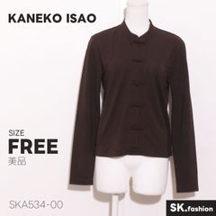 カネコイサオ KANEKO ISAO チャイナシャツ 長袖 ピンタック総柄 - メルカリ